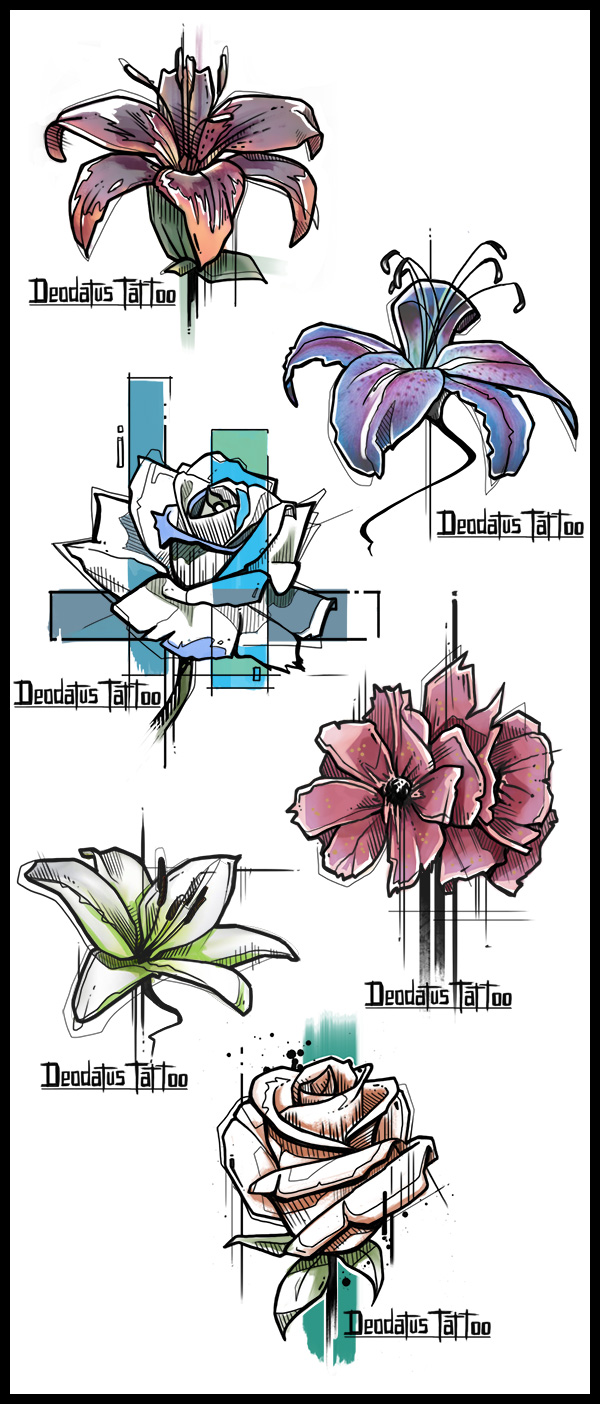 Tattoo Flower Designs