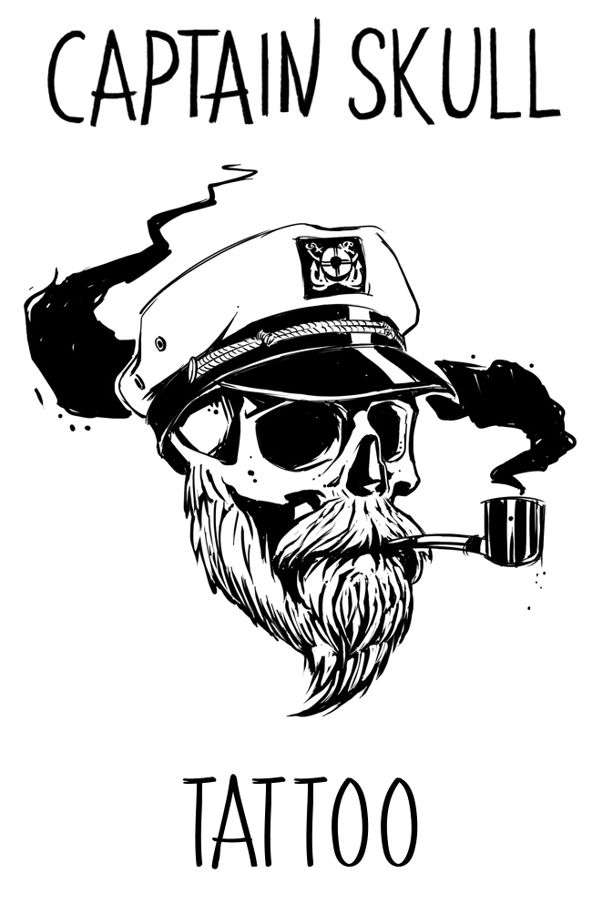 Captain Skull Tattoo