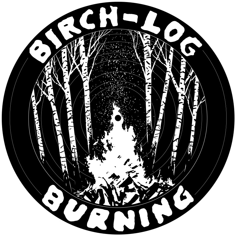 Birch Log Burning