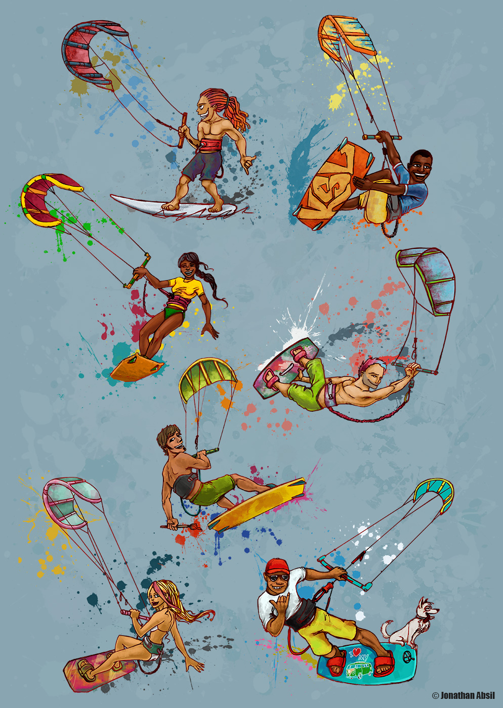 Kitesurfing Lanka promo graphics